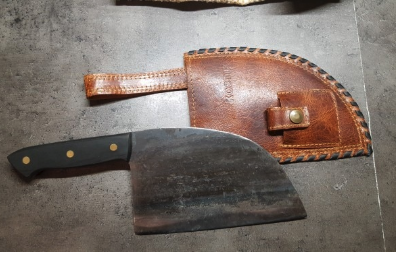 Serbian Style Chef Knife Handmade Heavy-Duty Cooking Blade