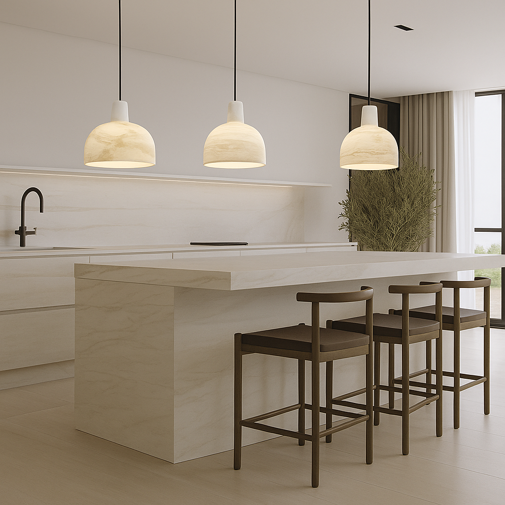 Seren pendant lamp made of alabaster