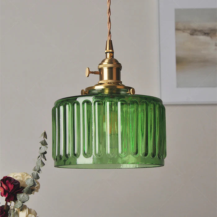 Modern Glass Pendant Light in Crystal-Inspired Hanging Lights