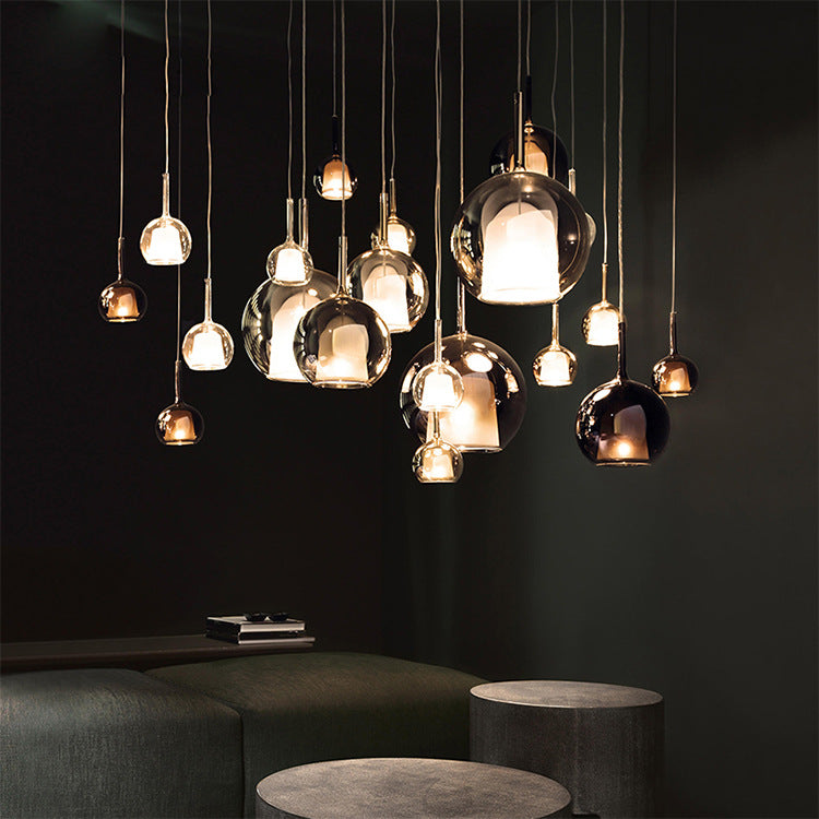 Nordic Glass Pendant Light for Living Room