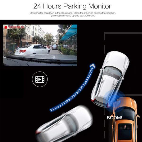 Front and Rear Car Dash Cam Full HD with Parking Monitor