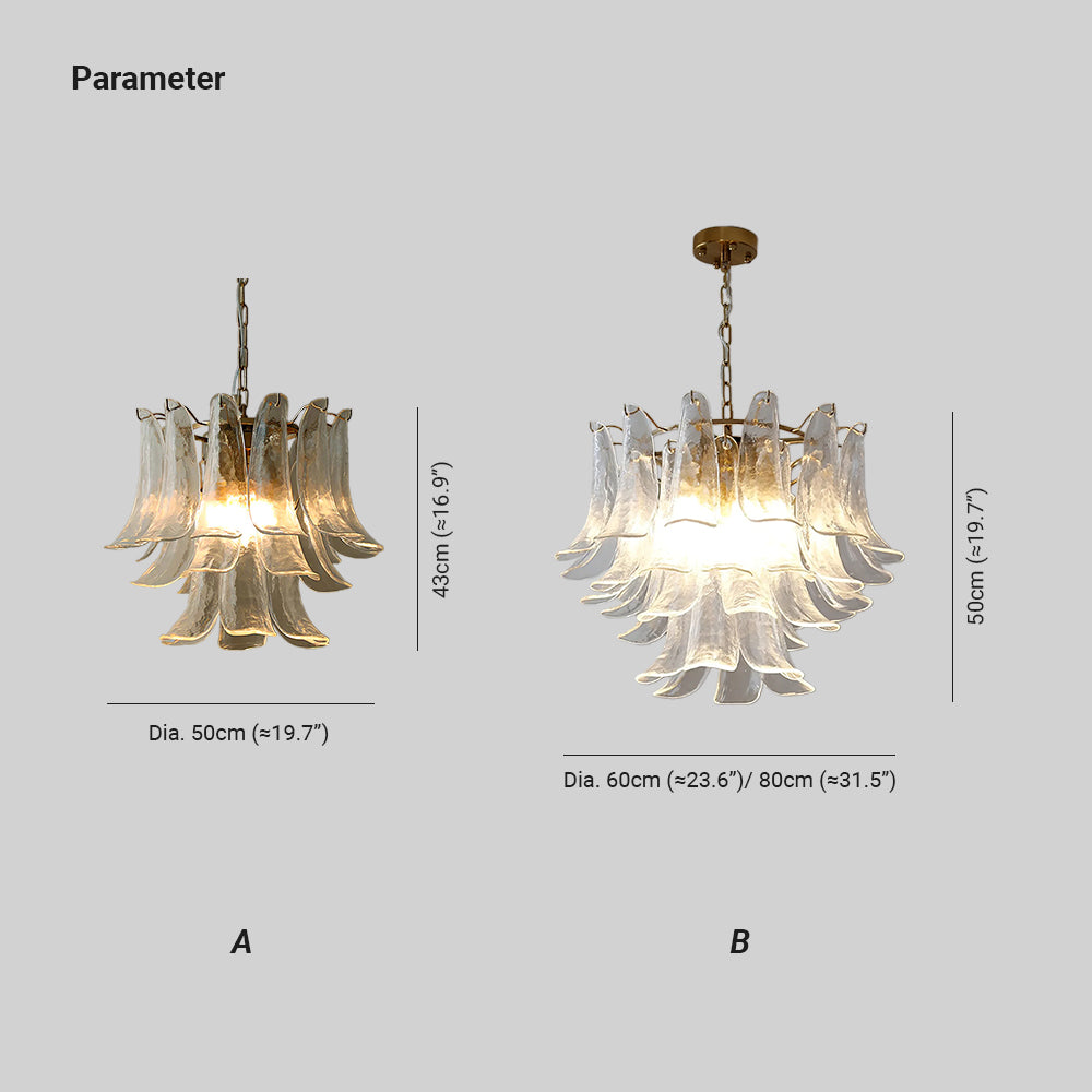 Vintage Statement Metal Glass Mid-Century Retro Glass Chandeliers