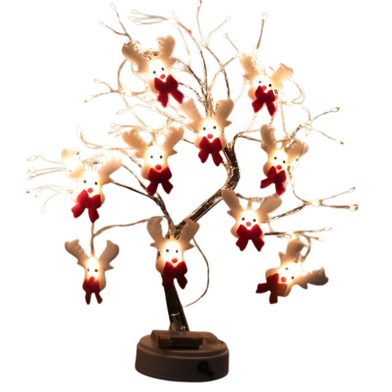 Snowman Holiday LED Tree Garland Lights for Cozy Festive Home Decor Glow