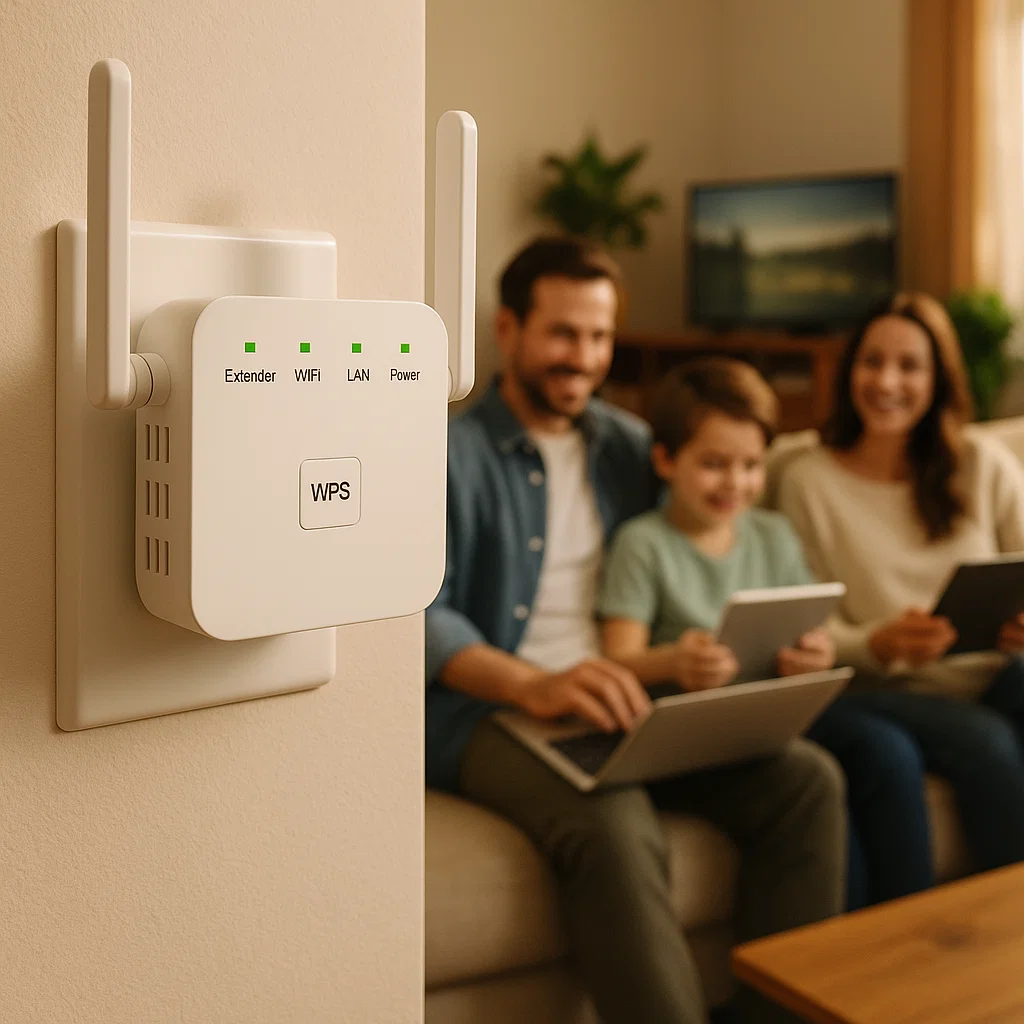 5G WiFi Extender Dual-Band Signal Extender for Full Home Coverage