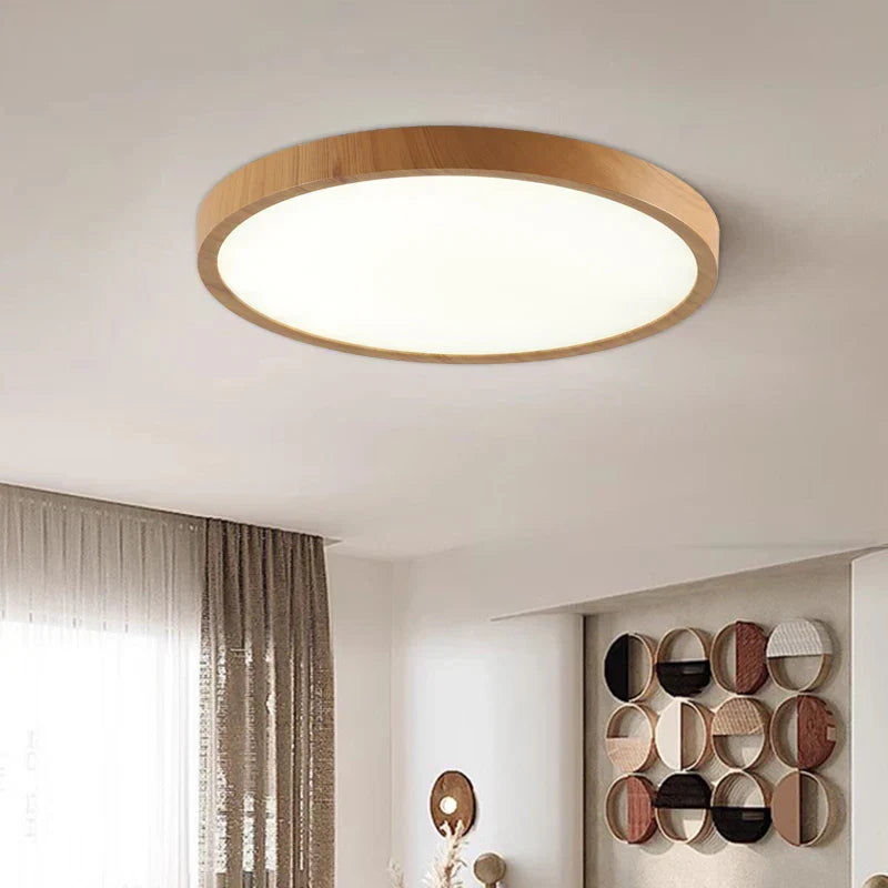 Ultra-slim Round LED Ceiling Light in Modern Dimmable Lamp with 3 Lighting Modes