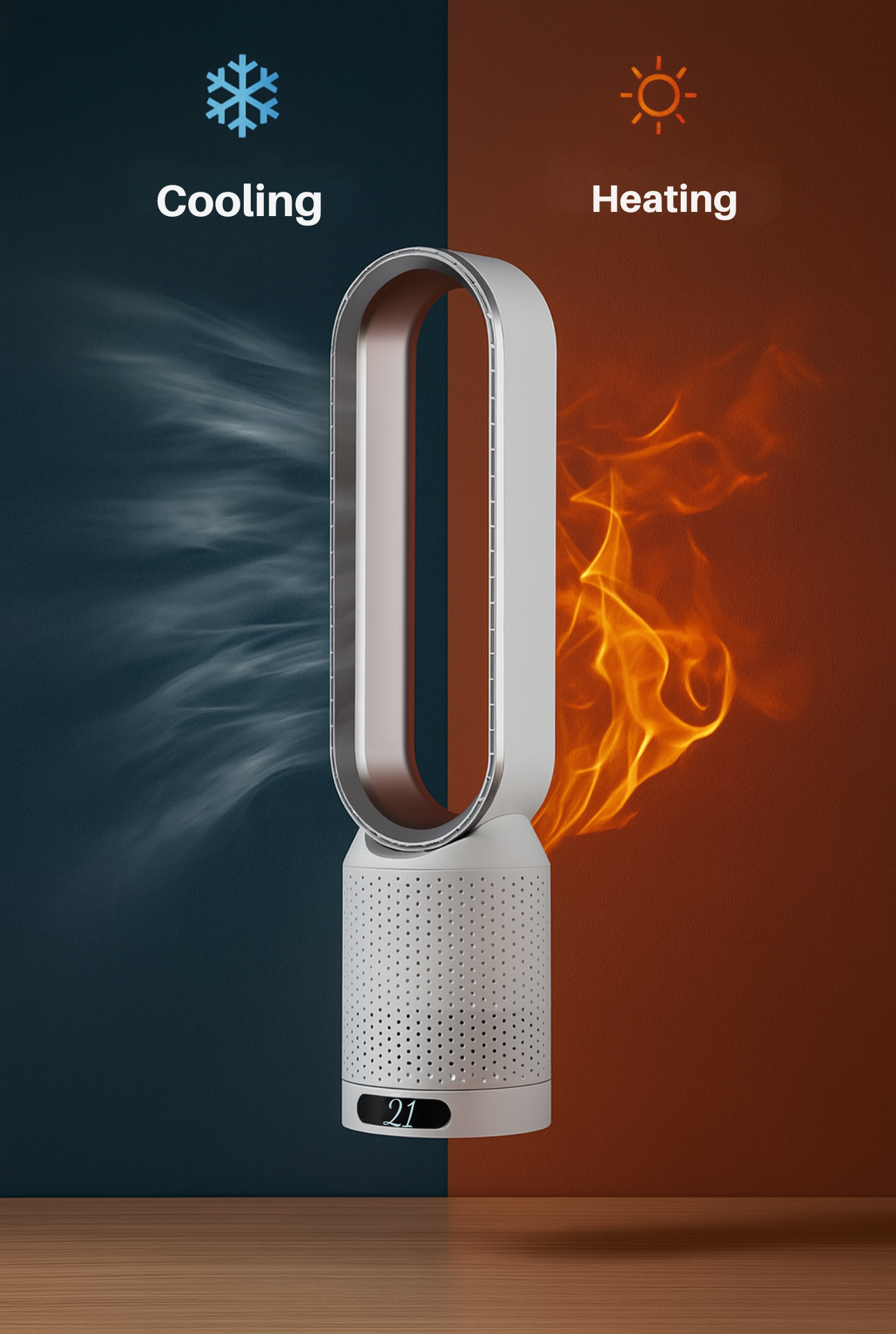 4-in-1 Air Purifier – Fan Heater, Air Cooler, UV Air Purifier & Ionizer