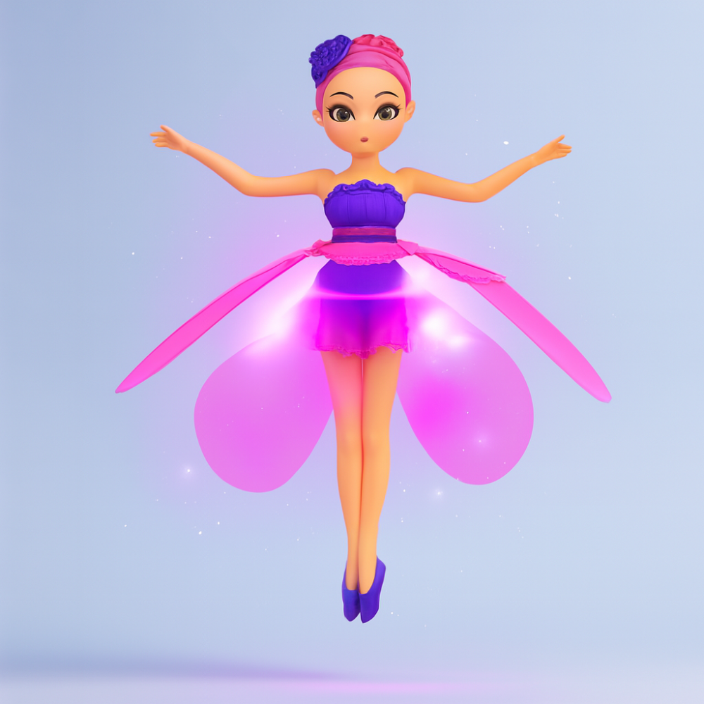 Kids Flying Fairy Doll Toy Rechargeable LED Motion Sensor Design