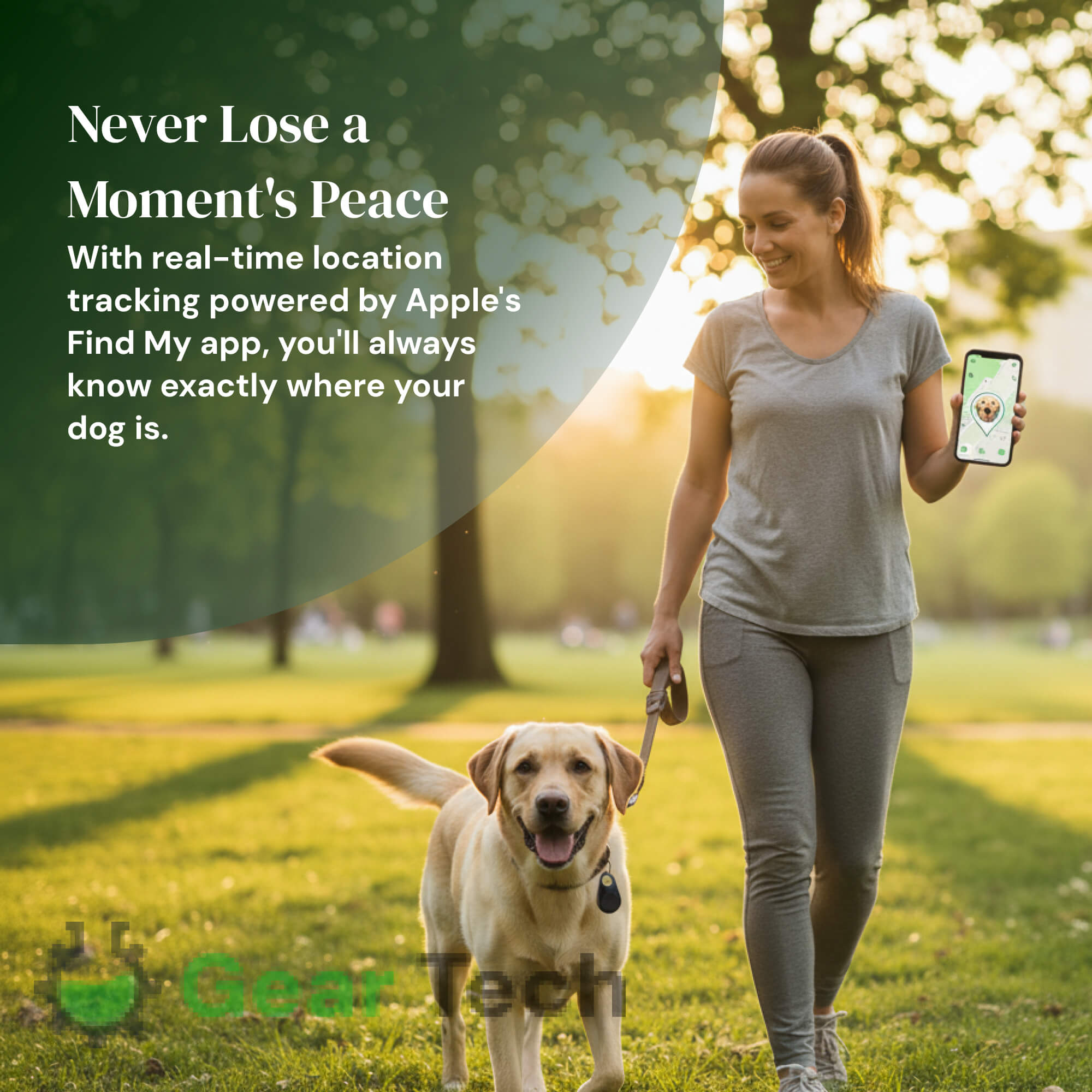 Pet GPS Tracker No-Subscription Real-Time Location for Dogs