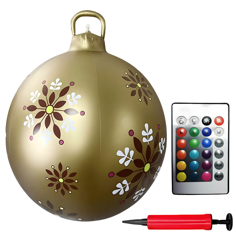 Large LED Holiday Light Ornament for Winter Home and Garden Decor