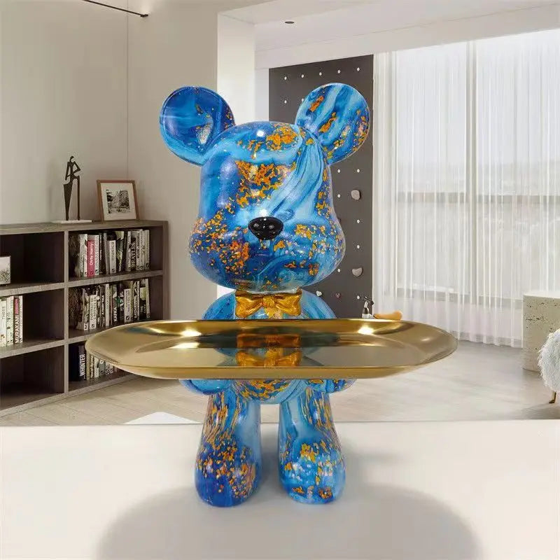 Straatpoten graffiti-bear decoratieve schaalhouder