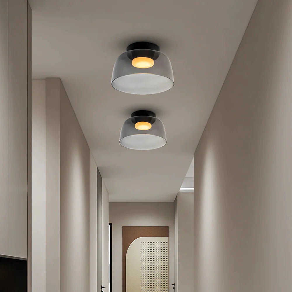 Nordic Morandi Ceiling Light Contemporary Flush Mount Lamp for Home Interiors