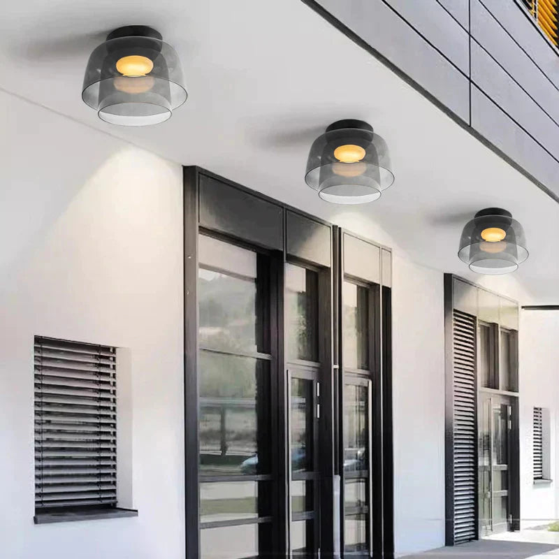 Nordic Morandi Ceiling Light Contemporary Flush Mount Lamp for Home Interiors