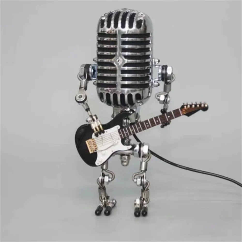 Artistic Guitar Design Dimmable Table Lamp for Living Room