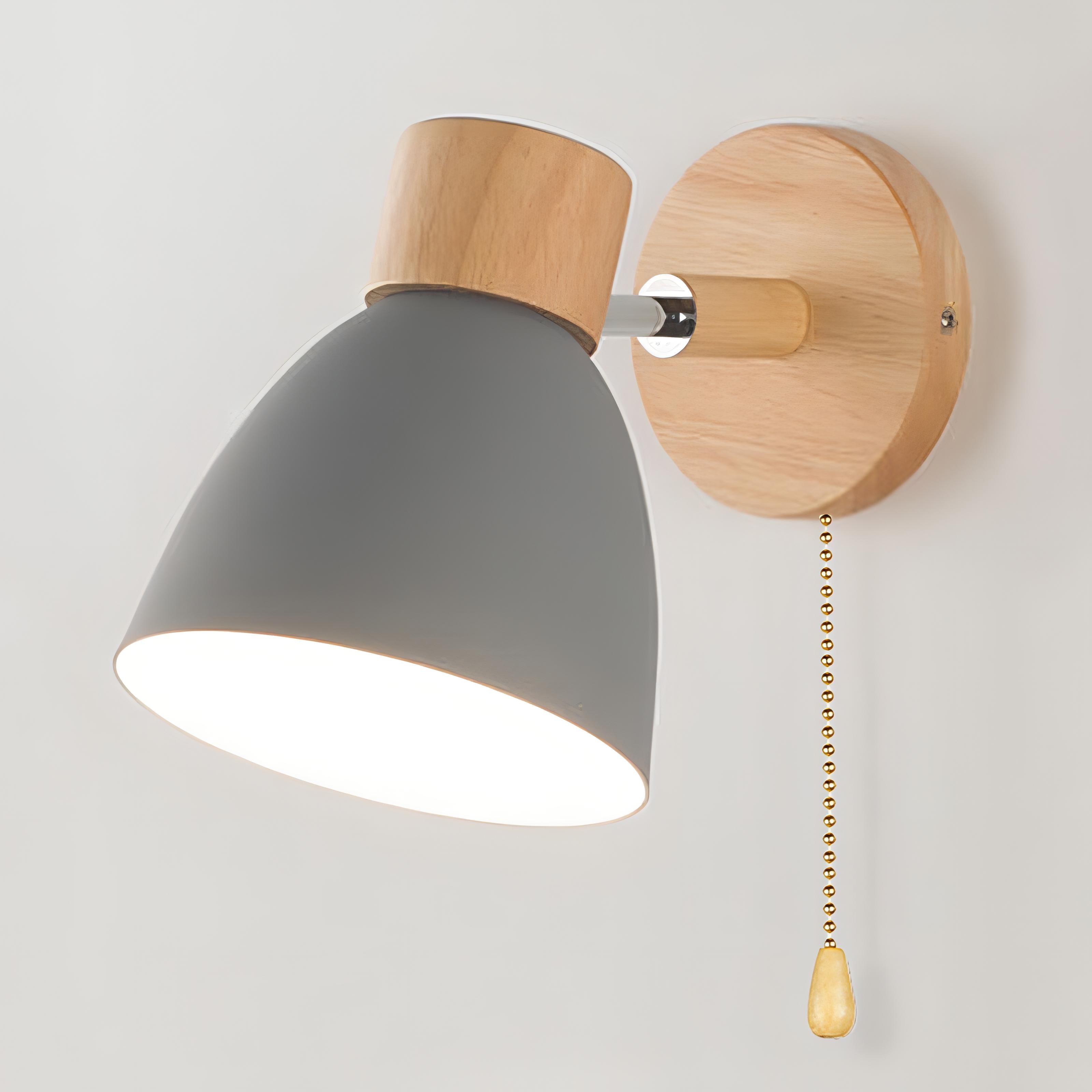Scandinavian Inspired Indoor Wall Lights with Easy Pull Switch