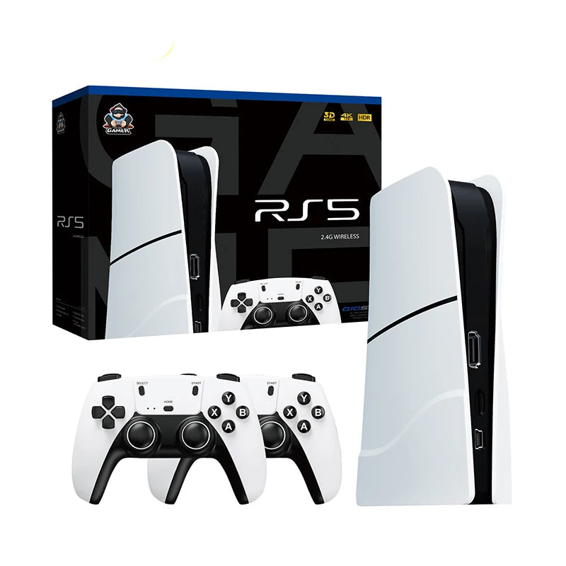 Wireless game console with built-in games and 4K support
