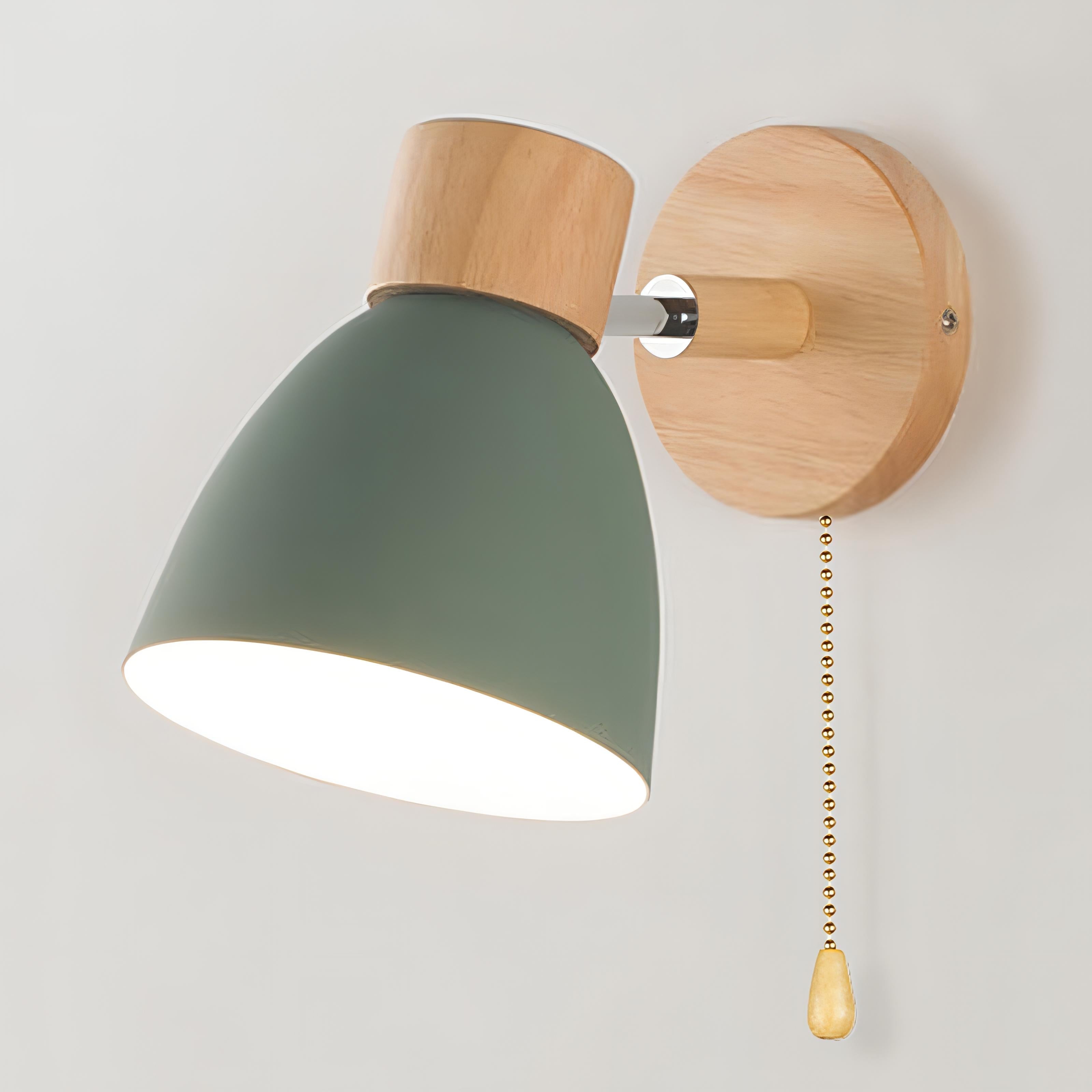 Scandinavian Inspired Indoor Wall Lights with Easy Pull Switch