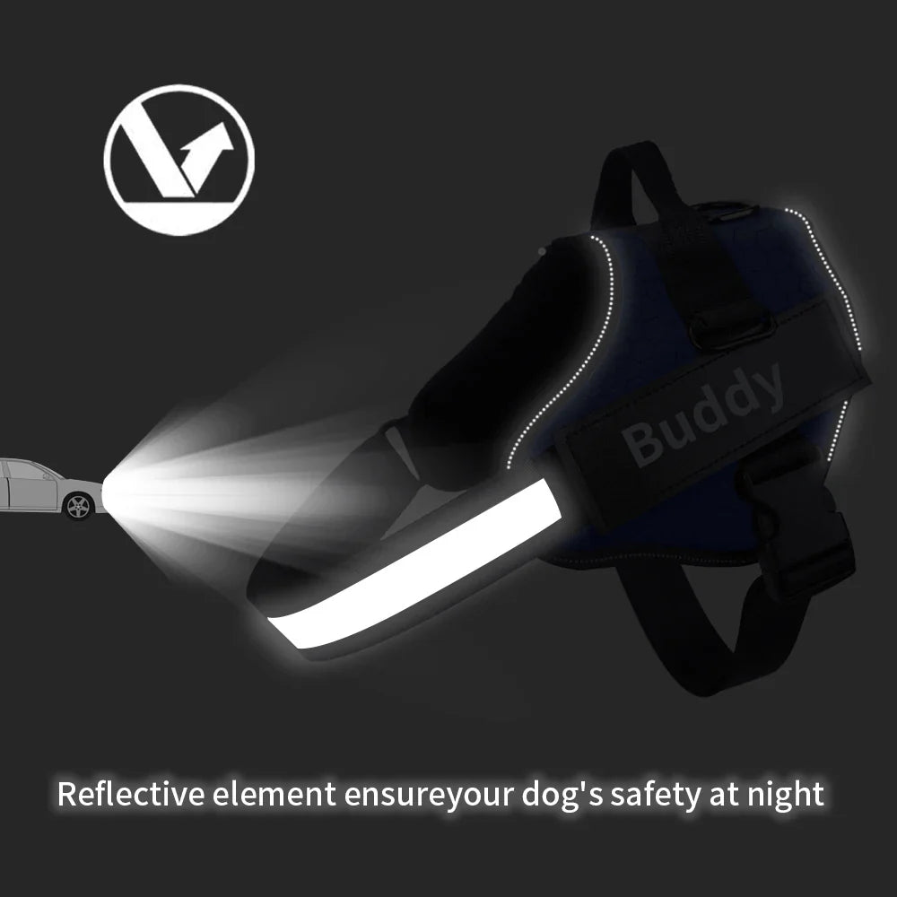 Secure Reflective Lightweight Adjustable Dog Harness