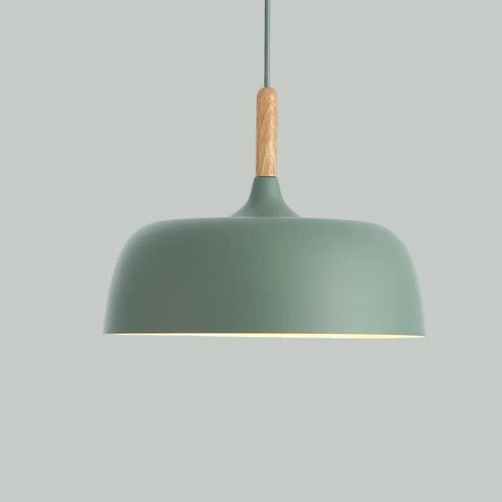 Modern LED Pendant Light – Black Dome Shade