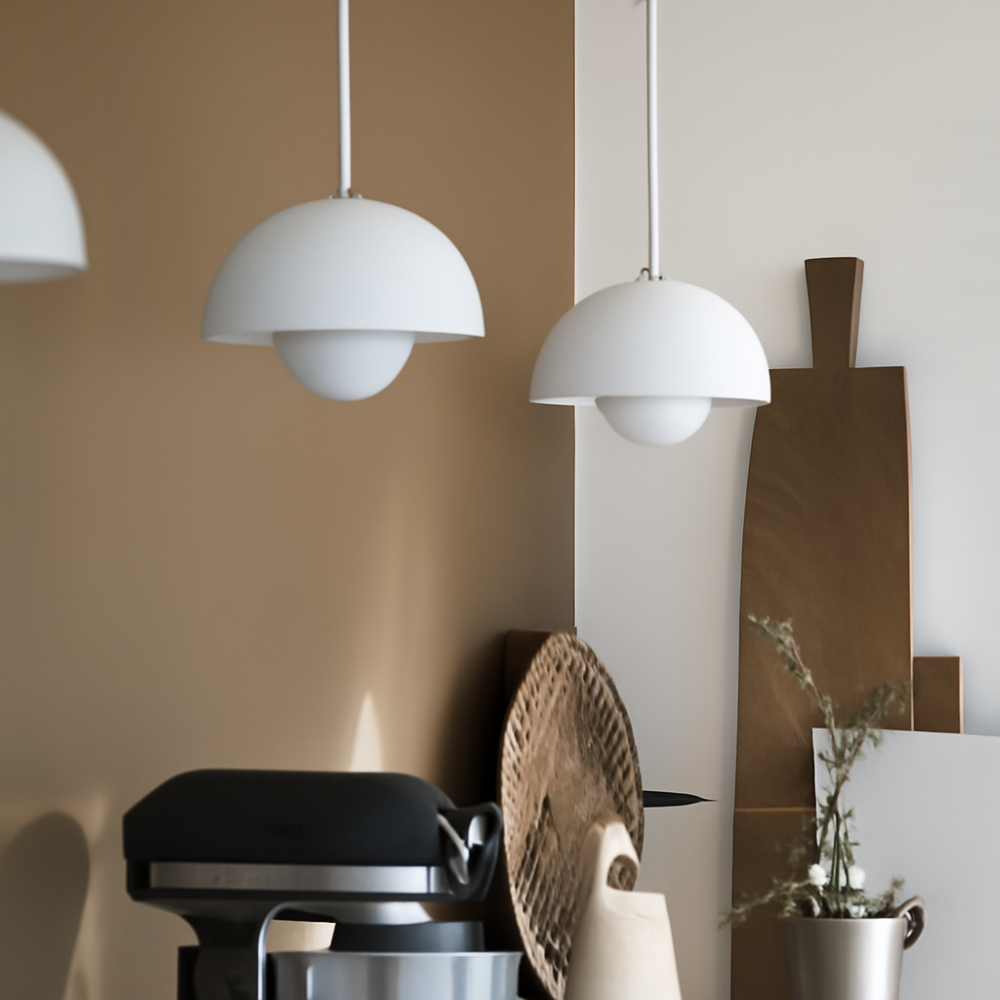 Half-Circle Colorful Modern Scandinavian Pendant Light for Dining & Living Room
