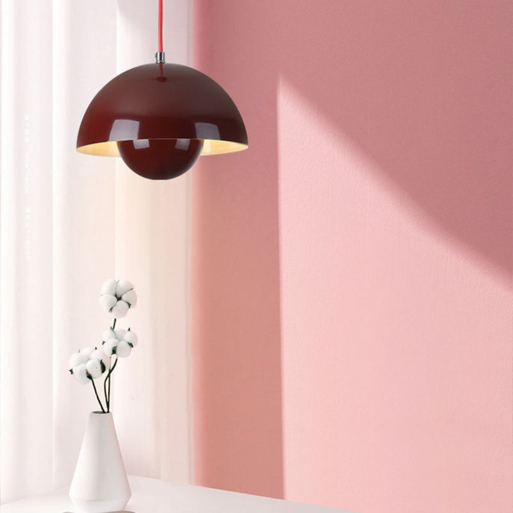 Half-Circle Colorful Modern Scandinavian Pendant Light for Dining & Living Room