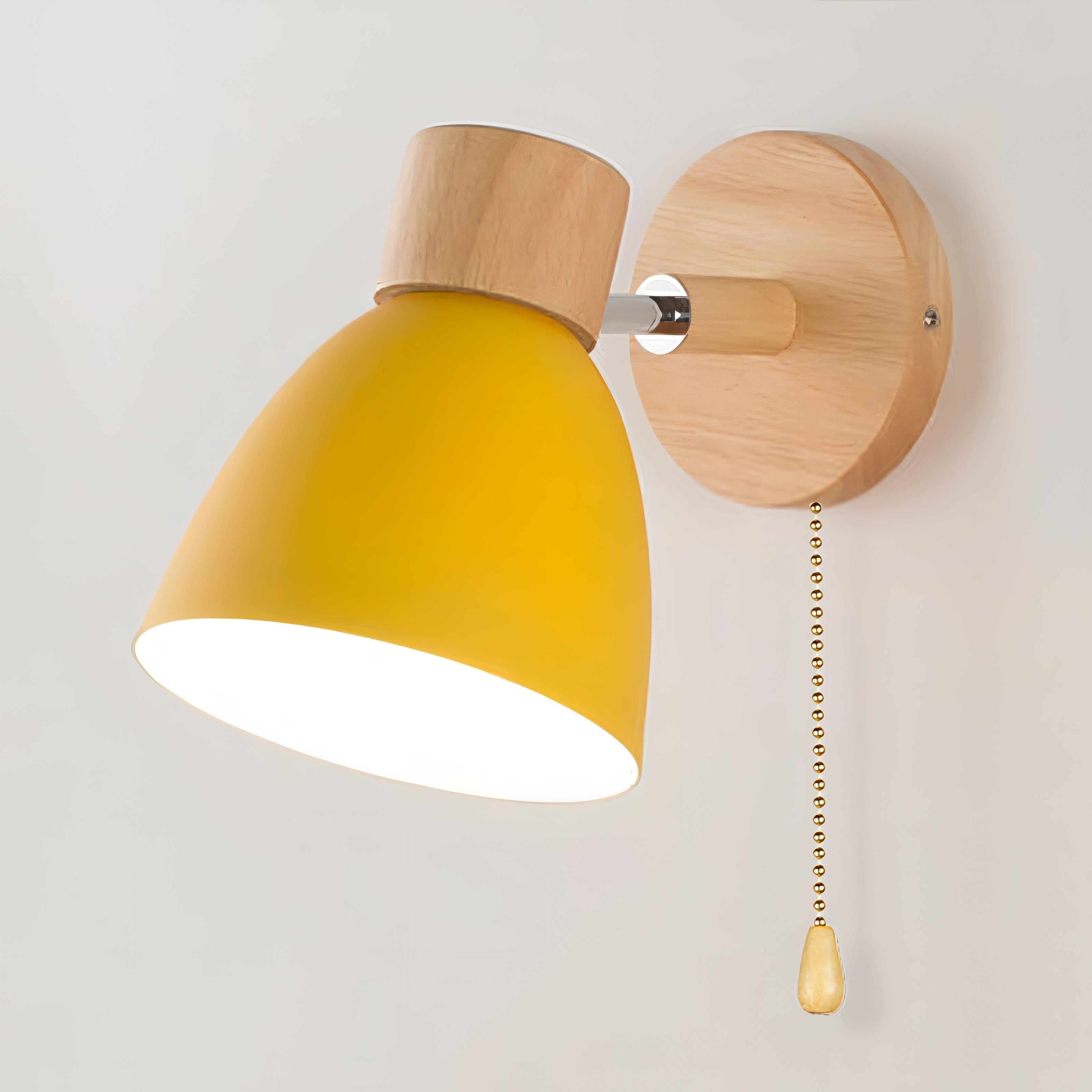 Scandinavian Inspired Indoor Wall Lights with Easy Pull Switch