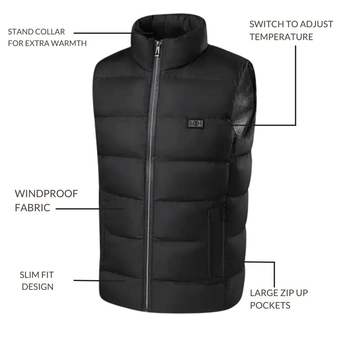 Rechargeable Heated Gilet Winter Essential for Men & Women