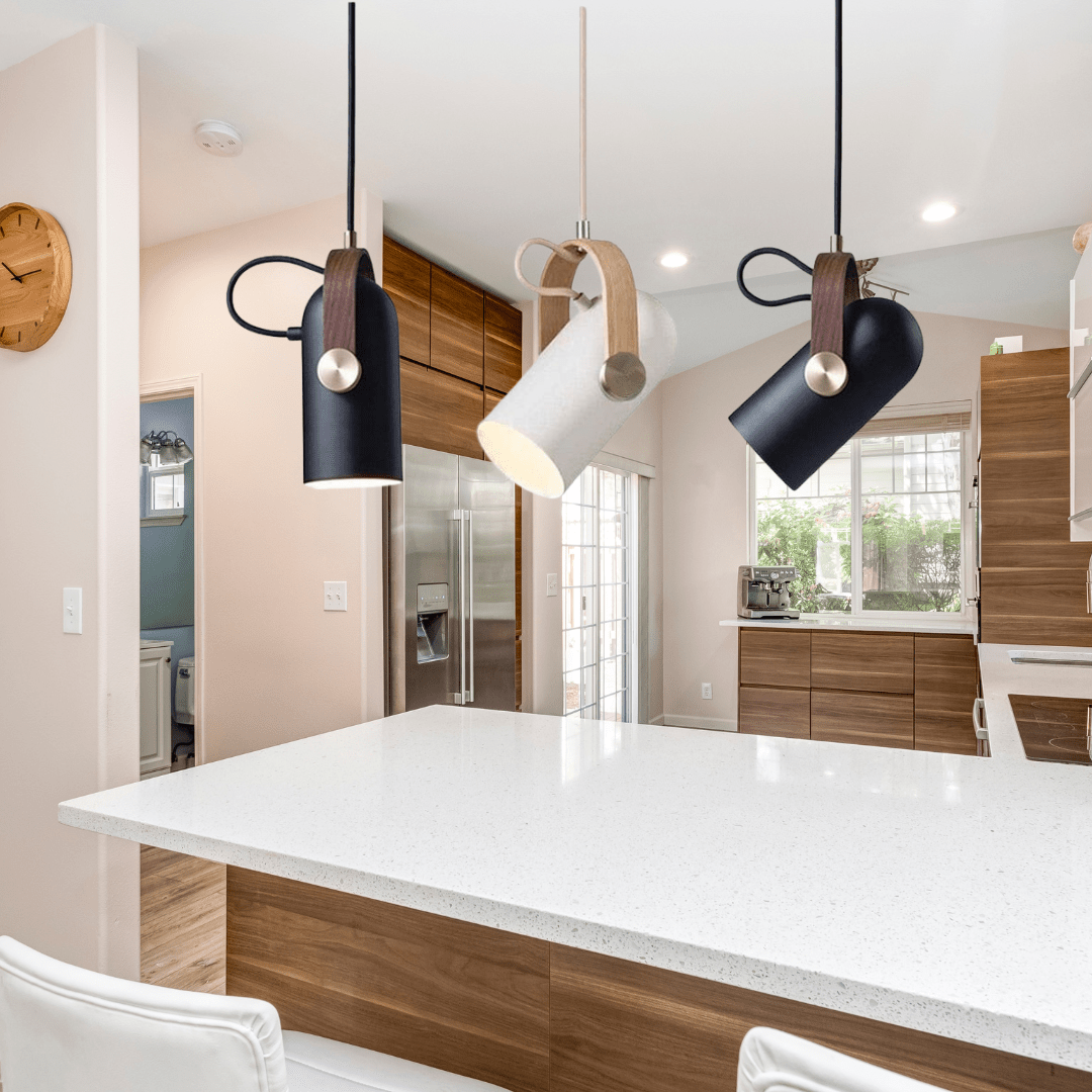 Adjustable Rotatable Pendant Light from Kitchen to Living Room