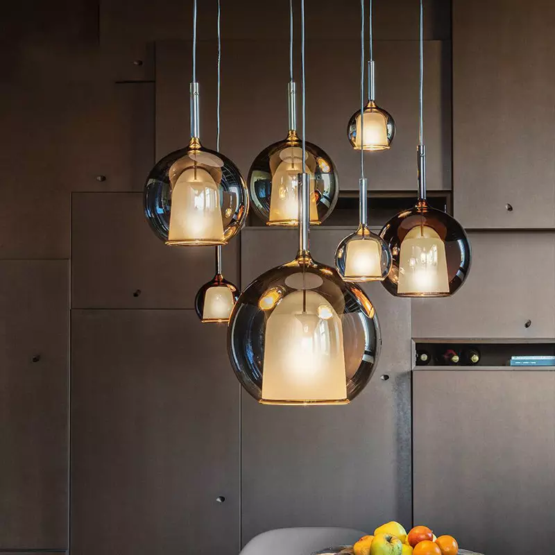 Nordic Glass Pendant Light for Living Room