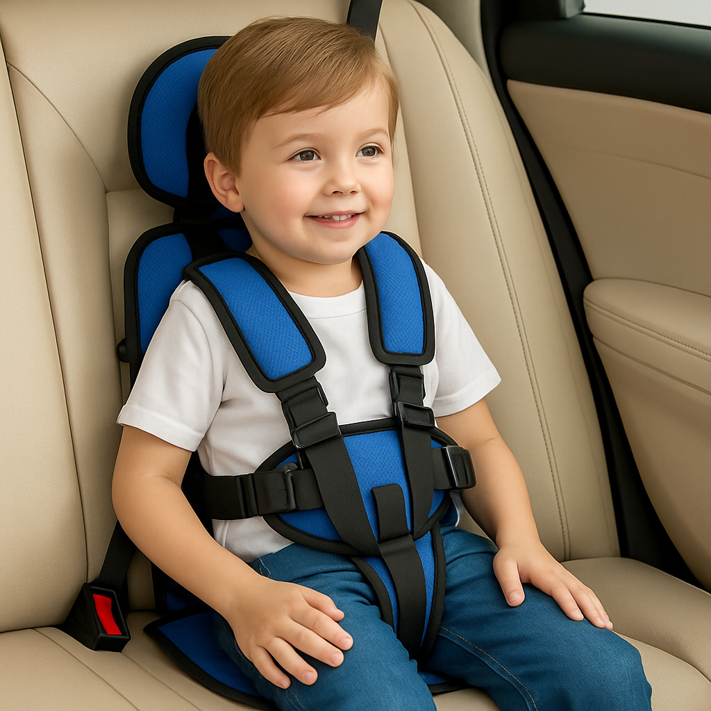 Portable Child Car Seat Safe & Comfortable Travel Booster