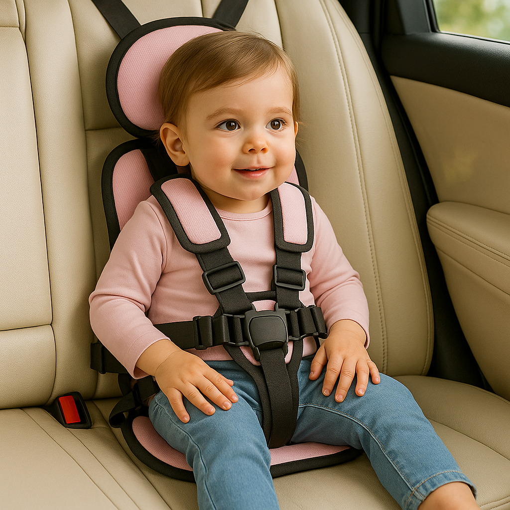 Portable Child Car Seat Safe & Comfortable Travel Booster