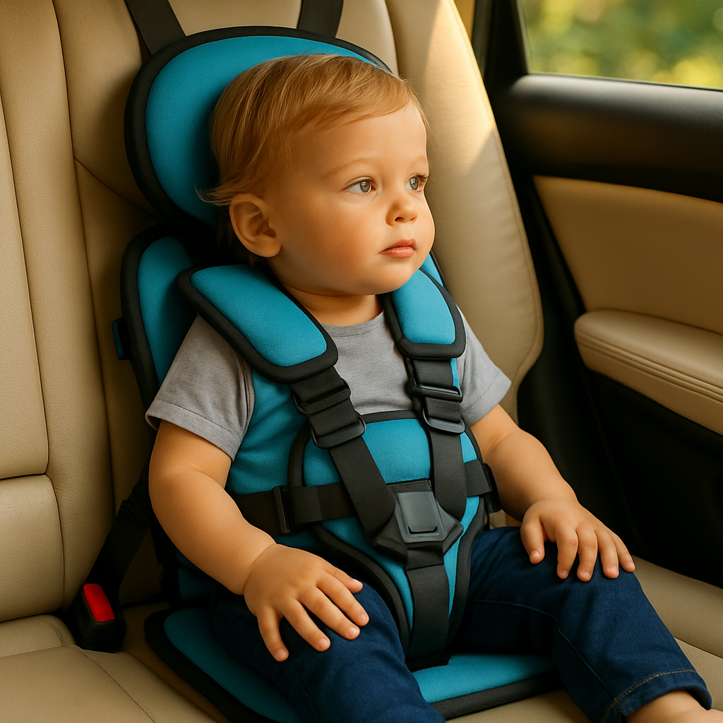 Portable Child Car Seat Safe & Comfortable Travel Booster