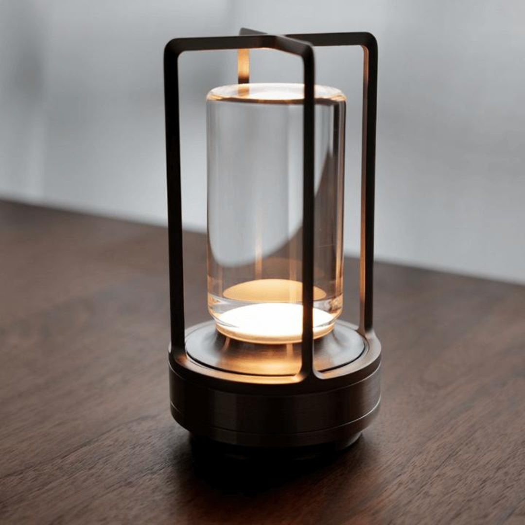 Crystal Lantern Vintage Table Lamp in Luxury LED Light