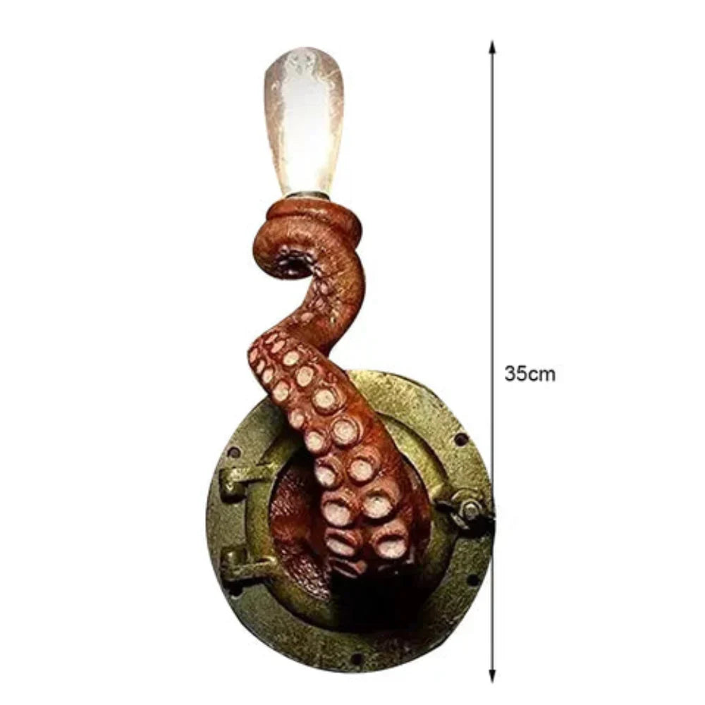 Artistic Octopus Tentacle Wall Light Sculptural Ocean-Inspired Lamp