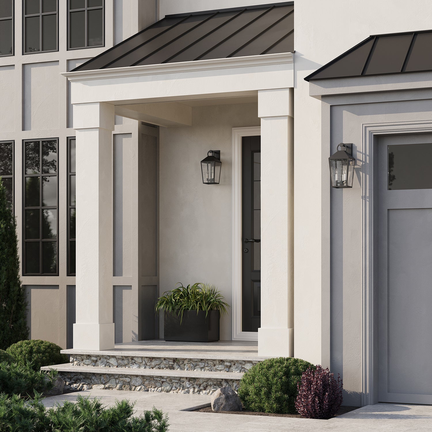 Outdoor wall lantern in classic lantern design