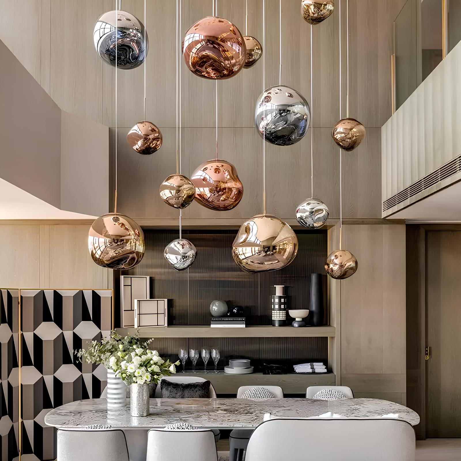 Lavelle Hanglamp met Glanzend Lava-effect