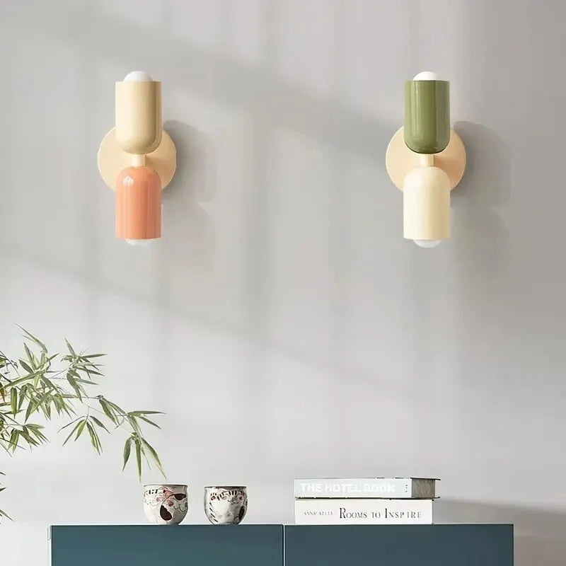 Twin glow wall spotlight retro duo