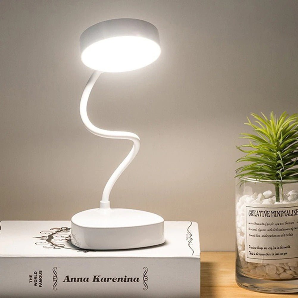 LED Desk Lamp with Adjustable Brightness and Flexible Movement