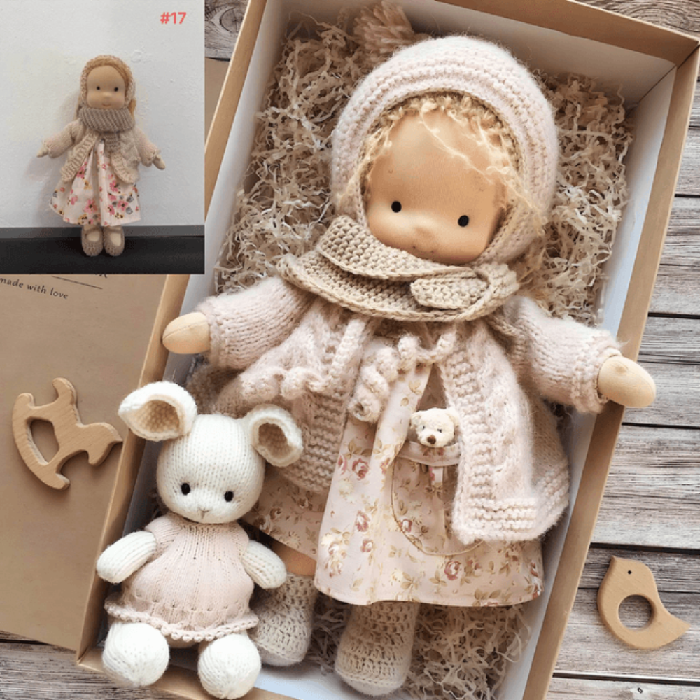 Handcrafted Waldorf Doll Soft Plush Companion for Kids