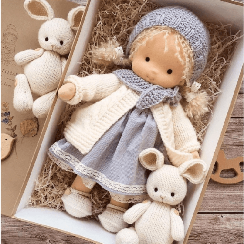 Handcrafted Waldorf Doll Soft Plush Companion for Kids