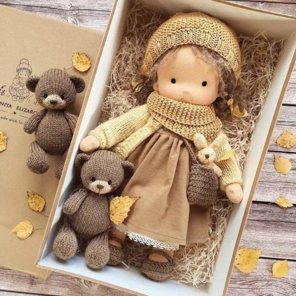 Handcrafted Waldorf Doll Soft Plush Companion for Kids