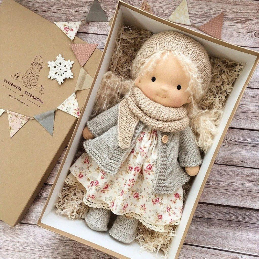 Handcrafted Waldorf Doll Soft Plush Companion for Kids