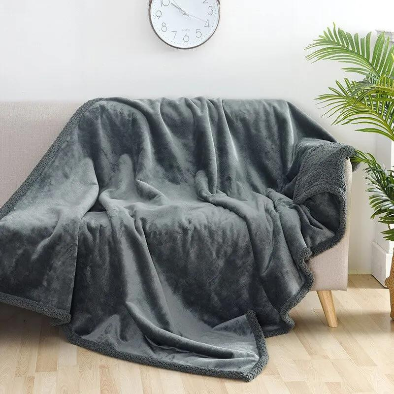 Soft Reversible Waterproof Throw for Couch Comfort