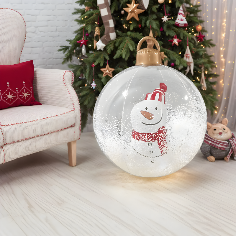 Large LED Holiday Light Ornament for Winter Home and Garden Decor