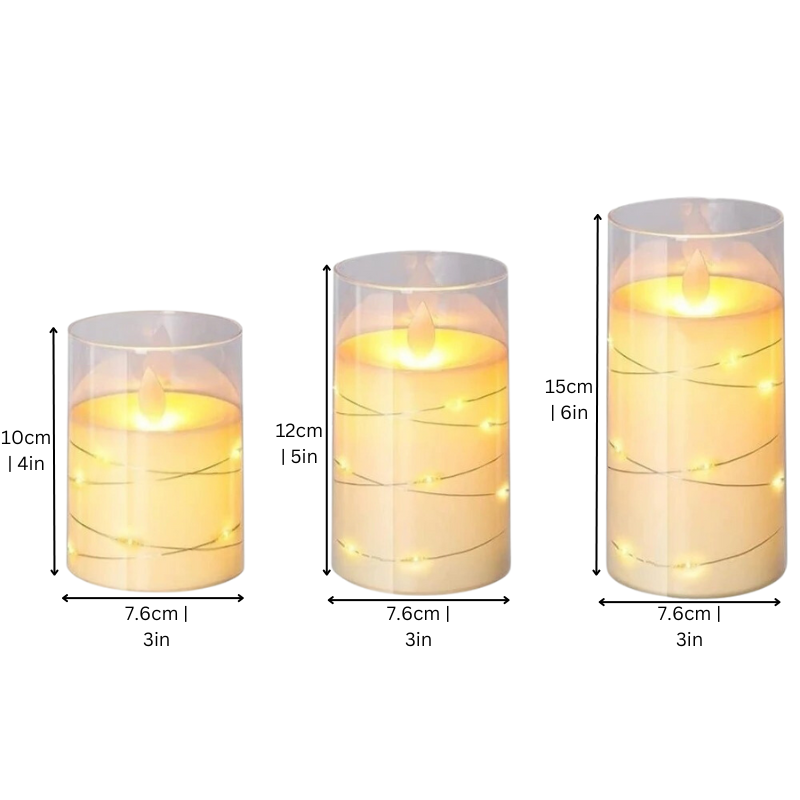 Elegant Ambient Glow LED- Candle Lights for Home Décor