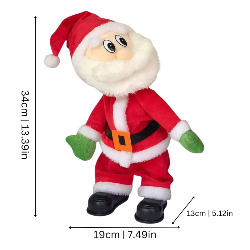 Dancing Christmas Santa with Music and Interactive Holiday Moves