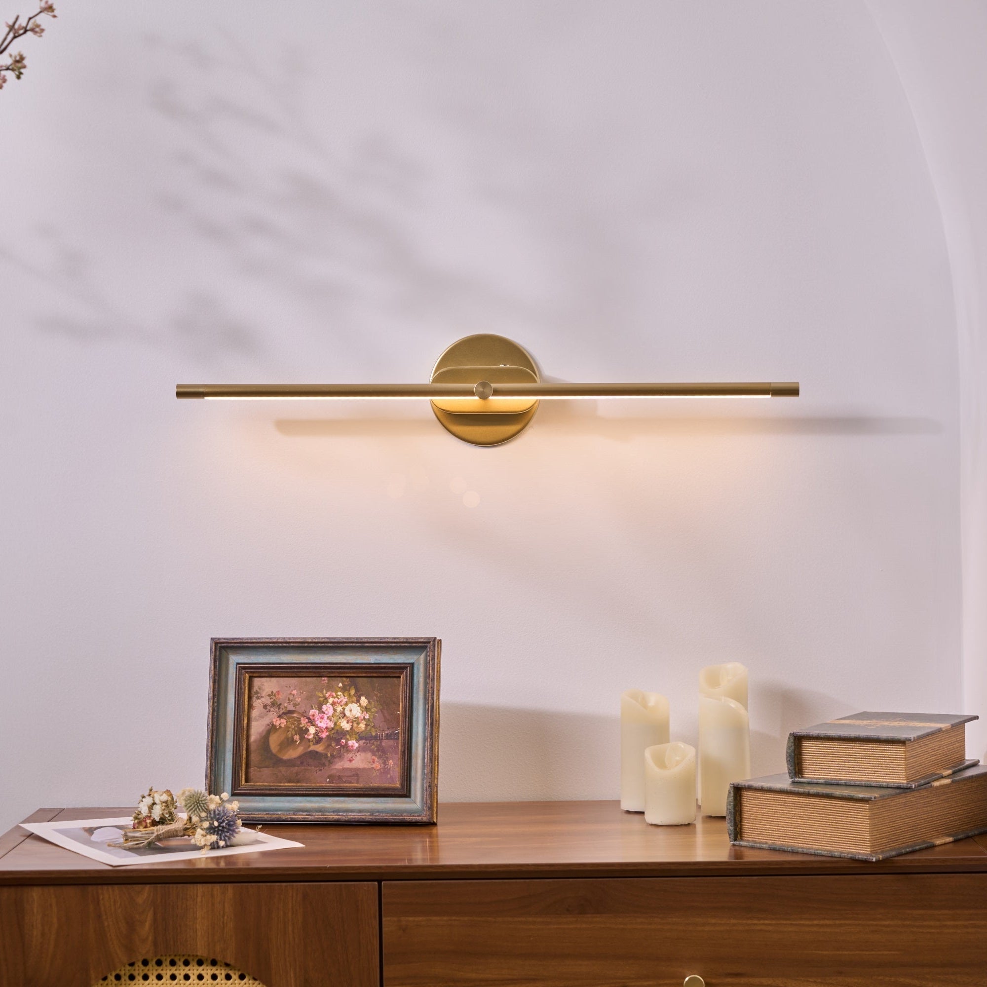 Slim Magnetic Rechargeable LED Wall Light Wireless Adjustable Modern Lighting