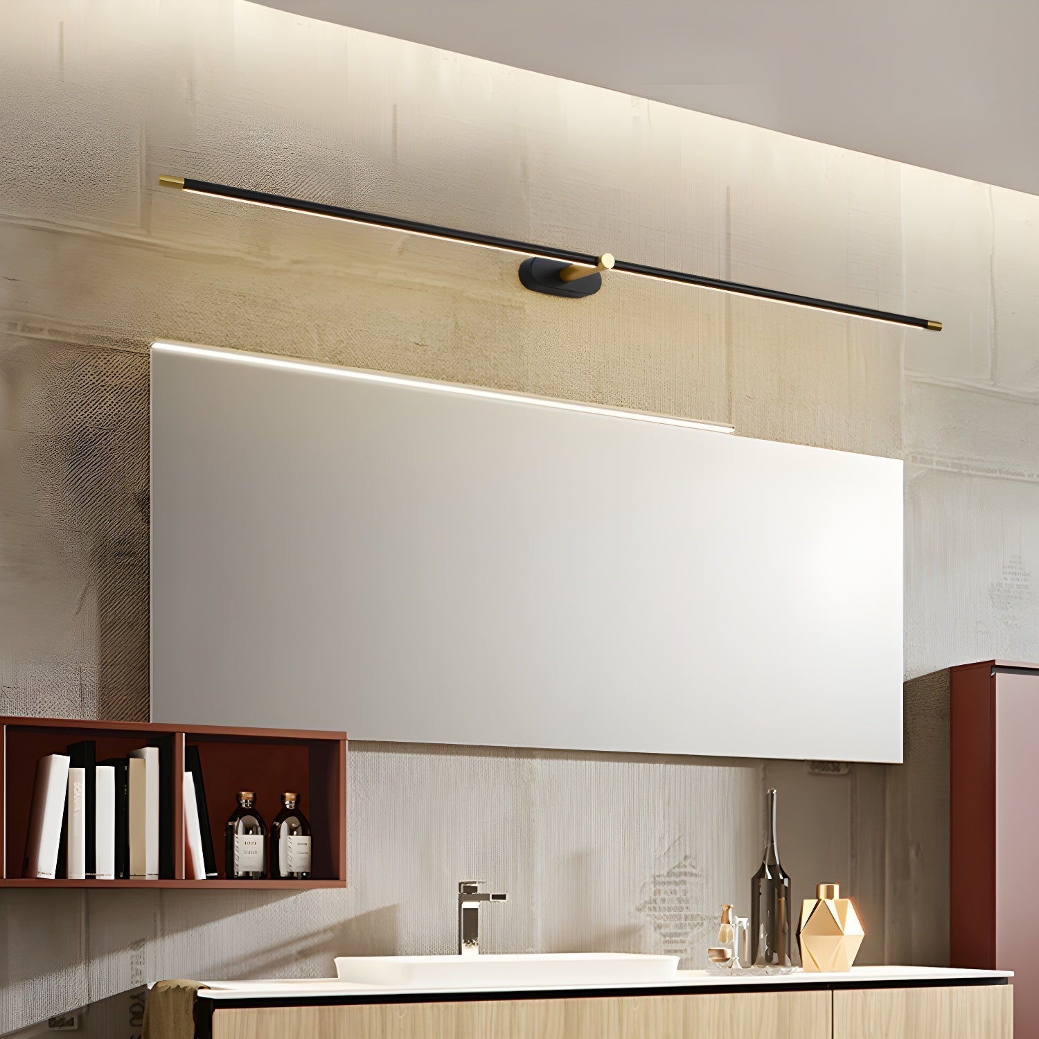 Slim Magnetic Rechargeable LED Wall Light Wireless Adjustable Modern Lighting
