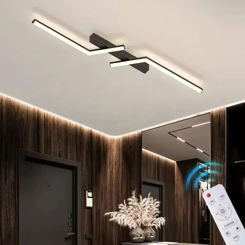 Sleek glow ceiling lamp LED line