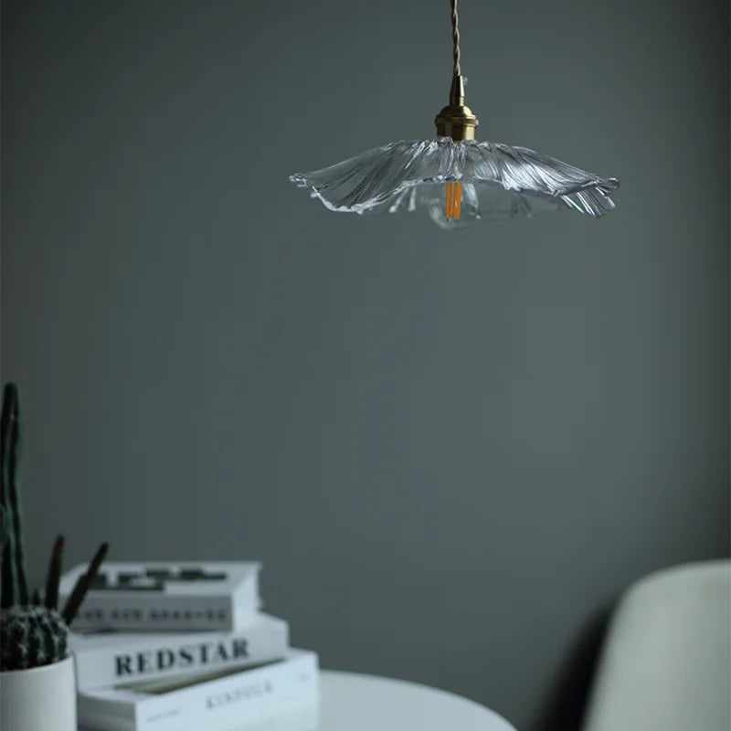 Lichtgevende bloem moderne hanglamp met bloemvormig glas