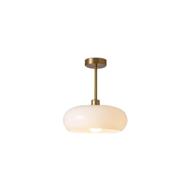 Modern Warm Tinted Round Ceiling Light for Living Room and Bedroom